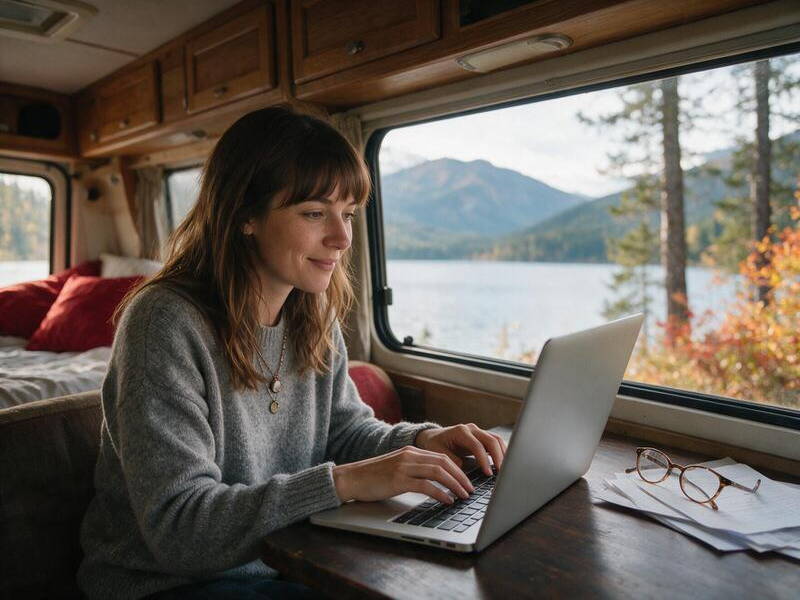 Digitaler Nomade in Skandinavien: So richtest du ein komfortables Büro auf Rädern ein Digitaler Nomade in Skandinavien