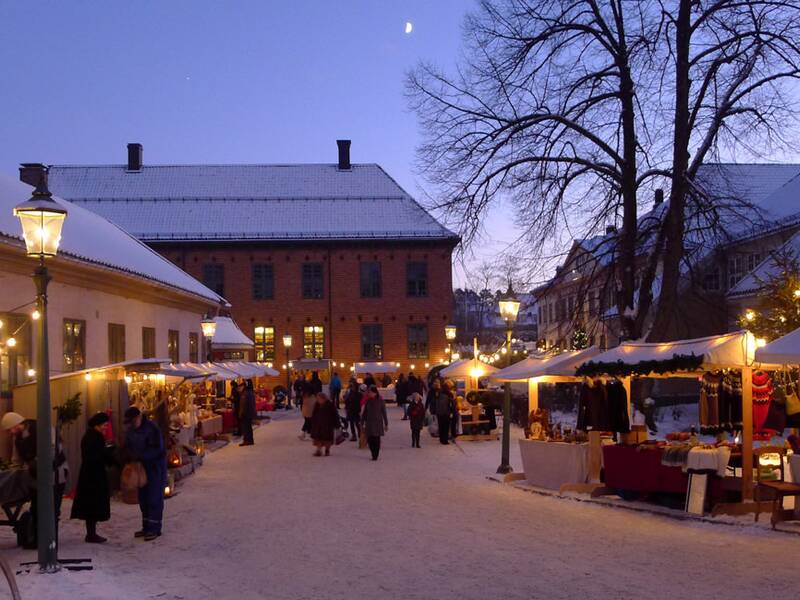 Weihnachtsmarkt Oslo Freilichtmuseum