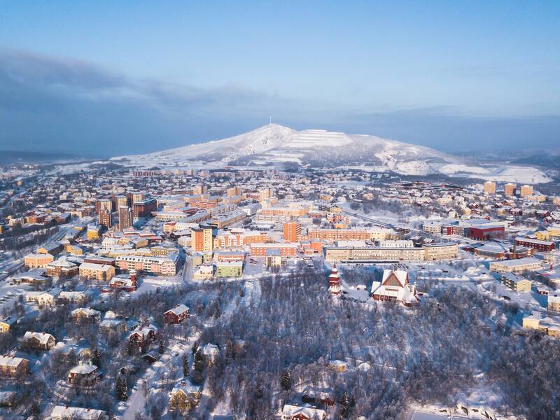 Kiruna – die größte Stadt in Schwedisch-Lappland Kiruna Schweden