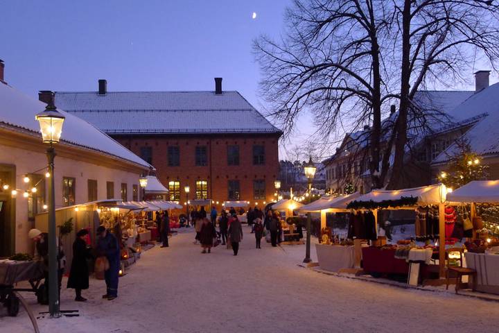 Weihnachtsmarkt Oslo Freilichtmuseum